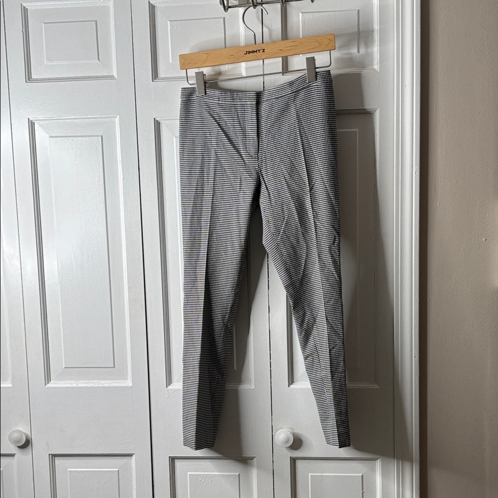 Theory Black and White Micro-Check Women's Dress Pants